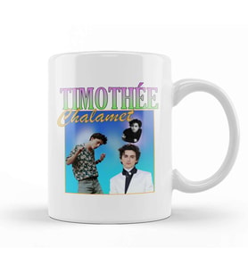 Timothee Chalamet Retro Tee 01 Kupa Bardak Porselen