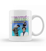 Timothee Chalamet Retro Tee 01 Kupa Bardak Porselen