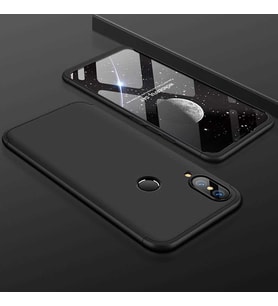 Huawei Y7 Prime 2019 Kılıf Zore Ays Full Koruma Kılıf (Siyah)