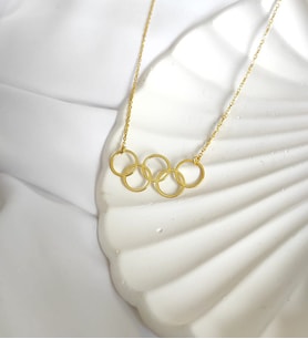 Kişiye Özel 925 Ayar Gümüş Olimpiyat Sembolü Kolye