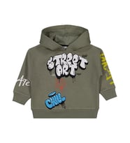 Civil Boys Street Art Baskılı 2-5 Yaş Sweatshirt - Haki