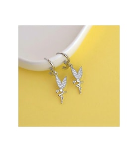 Su Perisi Charmlı Küpe Perili Küpe Silver Renkli (Çok Renkli)