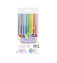 Carioca Pastel Süper Yıkanabilir Keçeli Boya Kalemi 8 Renk 