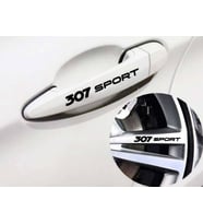 Peugoet 307 sport Kapı Kolu ve Jant sticker seti 8 adet yazı 377