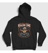 Presmono Unisex Siyah Time Ufc Khabib Nurmagomedov Kapüşonlu Sweatshirt 313007tt
