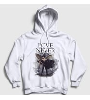 Presmono Unisex Beyaz Daniel Grigori Dizi Fallen Kapüşonlu Sweatshirt 484630tt