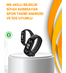 Akıllı Bileklik – Kalp Atışı, Uyku, Adımsayar ve Bildirim Takibi