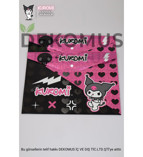 LİSANSLI KUROMI TEKLİ ÇITÇITLI DOSYA (Mor)