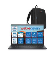 Dell Inspiron 3530 Intel Core I5-1334U 32GB 2tb SSD 15.6" 120Hz Fhd Windows 11 Pro I35303407WP06 + Zetta Çanta