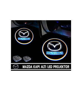 Mazda Araçlar Için Pilli Yapıştırmalı Kapı Altı Led Logo