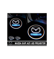 Mazda Araçlar Için Pilli Yapıştırmalı Kapı Altı Led Logo
