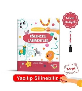 2-4 Yaş Yaz - Sil Eğlenceli Labirentler