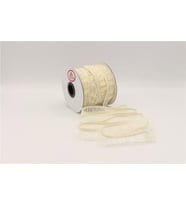 Fırfırlı Lastikler 18 mm Genişlik - 25 mt Krem