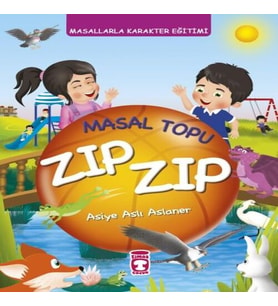 Masal Topu Zıp Zıp - Masallarla Karakter Eğitimi (Fleksi Cilt)