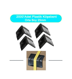 25mm Plastik Köşe Koruyucu Köşebent Çember Koruyucu Plastik 2000 Adet