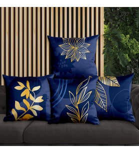 eJOYA Çiçek Tasarımlı 4'lü Yastık İçi Ve Kırlent Kılıfı 45cm 113755