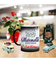 Matematik Öğretmeni Sihirli Kupa Bardak MAT03