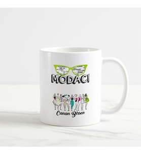 Modacı Kupa Bardak (1. Tasarım) (Beyaz)