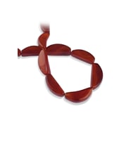 Akik Doğal Taş Parlak Kızıl Amorf Kesim 15x40mm Dizi