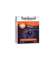 Sambucol Plus Kara Mürver Özütü + C Vitamini & Çinko 15 Kapsül