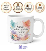 Kişiye Özel Sanatçı Ruhlu Baskılı Kupa Bardak İsimli Hediye