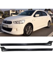 Peugeot 301 Yan Marşpiyel Seti Mat Siyah Plastik 2 Adet 2012 ve üzeri