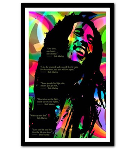 Cakatablo Bob Marley ve Özlü Sözleri MDF Tablo