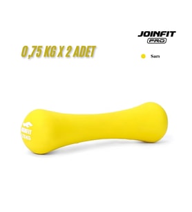 Joinfit Vinyl Neopren Dambıl 0,75 KG X 2 Adet Sarı