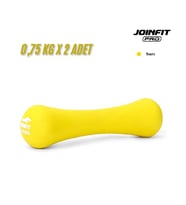 Joinfit Vinyl Neopren Dambıl 0,75 KG X 2 Adet Sarı