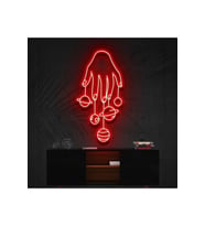 El Gezegenler Galaksi Figürlü Dekoratif Neon Tabela