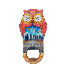 Katar Temalı Baykuş Magnet Kapak Açacak (Karışık)