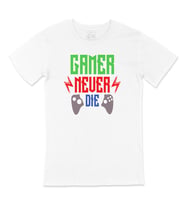 Kırmızı Gamer Never Die Tişört