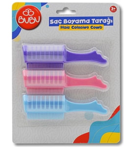 Bu-Bu Saç Boyama Tarağı 3lü