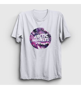 Presmono Unisex Beyaz Planet Arctic Monkeys T-Shirt 293407tt
