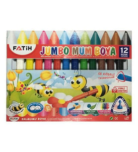 12 Renk Wax Crayon Boya Kalemi 1 Adet