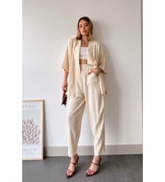 Kimono Takım-Bej