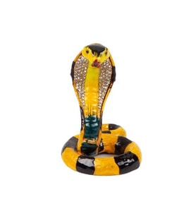 Renkli Kral Kobra Swarovski Taşlı Mücevher Kutusu (Karışık)