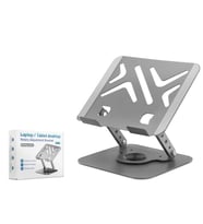 Hadron HDX8017 360° Dönebilen Karbon Çelik Laptop ve Tablet Standı - Gri