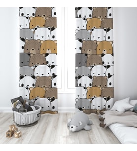 Çocuk Odası Dijital Baskılı 135x260cm Tek Kanat Fon Perde Model 00009