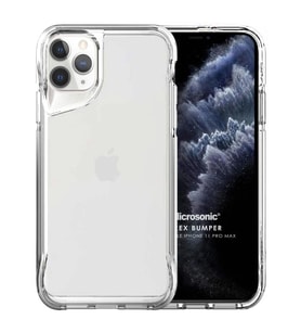 Microsonic Apple iPhone 11 Pro Max Kılıf Trex Bumper Şeffaf (Renksiz)