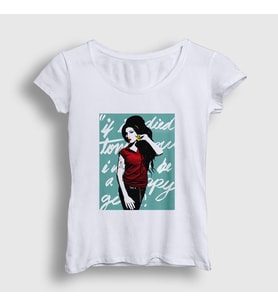 Presmono Kadın Beyaz Icon Amy Winehouse T-Shirt 152083tt