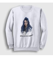 Presmono Unisex Beyaz PO Billie Eilish Sweatshirt 154758tt (Beyaz)