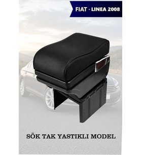 fiat linea 2008 kol dayama geniş model Siyah Yastıklı Lüks Deri