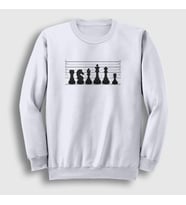 Presmono Unisex Beyaz Chess Satranç Usual Suspects Sweatshirt 446631tt (Beyaz)