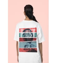 Tasarım Post Malone Sırt Baskılı Unisex Oversize Şarkıcı Tişört