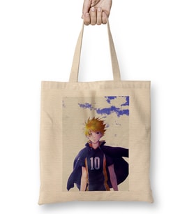 Haikyuu Hinata Shoyo Bez Çanta Uzun Saplı