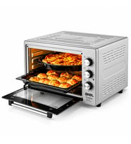 Akel AF-280 ( Saatli) Kare Midi Fırın ( 1200W & 32LT Hacim) ( 3 Kademeli Güç) ( Ayarlanabilir Termostat)