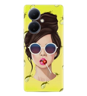 Vivo V29 Lite Kılıf Desenli Silikon Lollipop Woman 1416