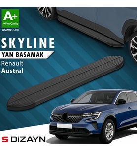S-Dizayn Renault Austral Skyline Siyah Yan Basamak 183 Cm 2023 Üzeri A+ Kalite