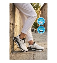 Hammer Jack Amelıe 101 25087-G Beyaz-Siyah Fileli Hafif Unisex Spor Ayakkabı
